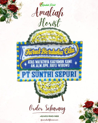 Papan Bunga Duka di Motoboi Besar